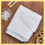 Wesnoy 12 x 20 ft Heavy Duty Canopy Replacement Cover Waterproof Carport Garage Car Shelter Tarp Tent for Car Canopy with 50 Ball Bungees, Only Top Cover, Frame is Not Included Wesnoy