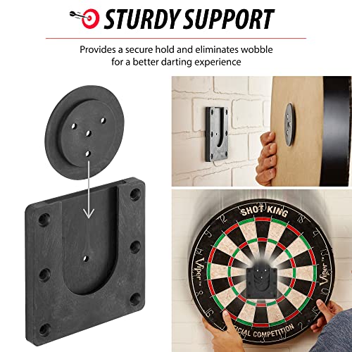 Viper QuickFit Dartboard Mounting Bracket with Viper Pro Line Oche Tape,Black Viper