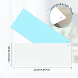 Blank Aluminum Sign - Sign Blanks - White - 9.84" Height, 3.94" Width, Aluminum - Pack of 4 (9.84 X 3.94inch, white) clothmile