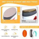 HTVRONT Heat Press Mini Heat Press Machine, Small Heat Press Portable Iron Press Machine for T Shirts, Hats, Heating Transfer Projects HTVRONT
