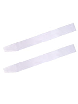 Blank Satin Sash Party Accessory for Wedding, Party Decorations and DIY, White (2) EBOOT