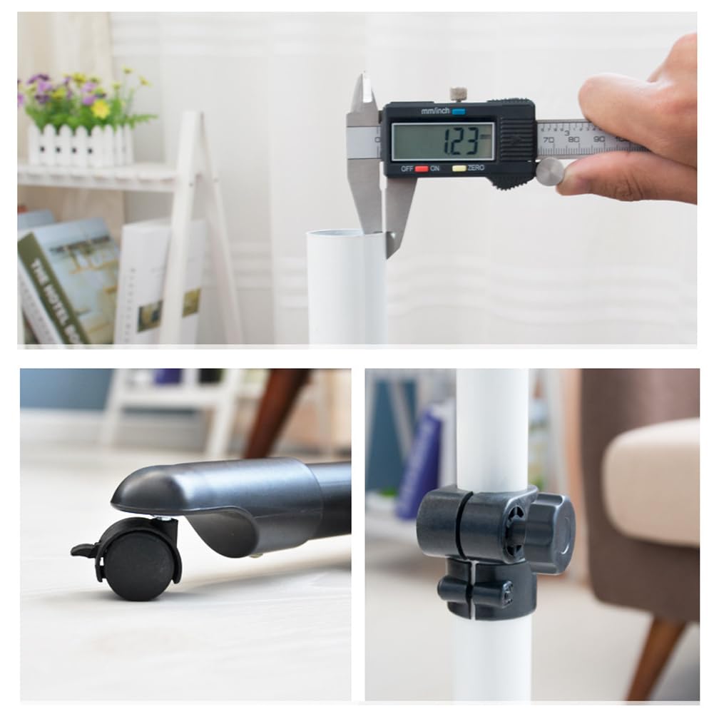 RUIAN Rolling Laptop Desk Adjustable Small Mobile Laptop Standing Table with Wheels Computer Cart Desk Over Bed/Sofa Side for Home & Office,Pink RUIAN