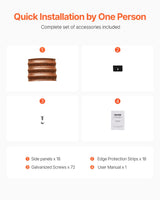 VEVOR 3 Pcs 2x2x1ft Round Galvanized Raised Garden Bed Kit, Outdoor Metal Raised Beds for Gardening Vegetables, Easy Assembly Garden Planter Box for Flowers Fruits with Open Base VEVOR