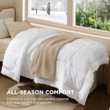 Bedsure Comforter Duvet Insert - Quilted Comforters Twin Size, All Season Duvet, GentleSoft Down Alternative Bedding, with 8 Tabs, Gifts for Women/Men, White, Twin 88 x 68 Inches Bedsure