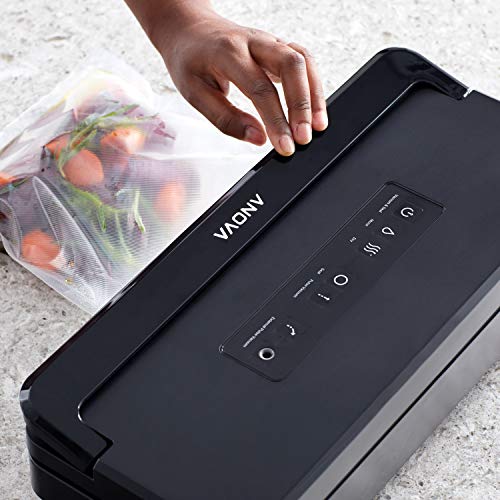 Anova Culinary Precision Vacuum Sealer Pro, Includes 1 Bag Roll, For Sous Vide and Food Storage, black, medium Anova Culinary