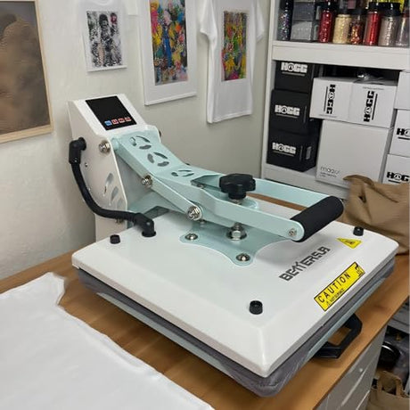 BetterSub Heat Press 15x15 inch Digital Heat Press Machine, Slide Out Industrial Quality T-Shirt Heat Transfer Machine Teal BetterSub