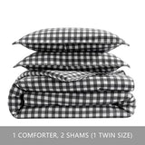 Eddie Bauer - King Comforter Set, Reversible Cotton Bedding with Matching Shams, Luxurious Bedding Set for Colder Months (Preston Grey, King) Eddie Bauer
