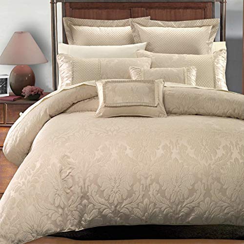 Royal Hotel Bedding 8 Piece King/Cal-King Sara Jacquard Comforter Set Including Down-Alterntive Comforter Royal Hotel Bedding