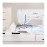Brother SE1900 Sewing and Embroidery Machine, 138 Designs, 240 Built-in Stitches, Computerized, 5" x 7" Hoop Area, 3.2" LCD Touchscreen Display, 8 Included Feet Brother