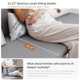 gaoyangjiaju Full Size Pull-Out Sofa Daybed with Trundle, Versatile Futon Couch with Sleeping Function,Metal armrest and Storage Space, for Small Rooms and Living Rooms,59.84" gaoyangjiaju
