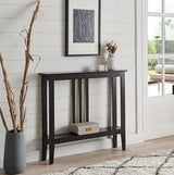 Kings Brand Furniture Narrow Console Table with Storage – Rectangular Entryway & Behind Sofa Table, Wood Accent Hallway Table for Foyer or Living Room, Espresso Kings Brand Furniture