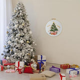 Esffaci Embroidery Starter Kit for Adult Beginner with Xmas Tree Pattern Stamped Cross Stitch Set with Embroidery Cloth Hoop Needle Threader Embroidery Floss and Instruction