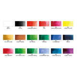 Kuretake GANSAI TAMBI Watercolor Paint Set 18 Colors, Professional-quality art supplies for artists adult painting sketching, Non-Toxic, Made in Japan Kuretake