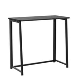 WOHOMO Folding Computer Desk, Small Writing Foldable Desk 31.5", Space-Saving Laptop Table, Easy Assemble Workstation for Home Office,Black WOHOMO