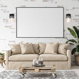 KSANA Black Wall Sconces, Farmhouse Faux Wood Wall Light Fixtures with Seeded Glass Shade for Bedroom, Bathroom, Living Room KSANA