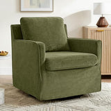 KISLOT Swivel Accent Chair Rocking Recliner 360 Degree Swivel Armchair Machine-Washable Cover for Nursery Living Room Bedroom
