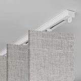 Jilron Accordian Door Curtain,Install Adhesive Track 100% Blackout Doorway Curtains,Suitable for Bedroom,Closet,Interior Room Divider,Gray 43" W×78" L,1 Piece Jilron