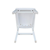 International Concepts San Remo Counter Stool-24 Seat Height Chair, White IC International Concepts