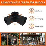 ITeVe.GD 3-Way Pergola Bracket Kit,3-Way Right Angle Corner & Concrete Post Base DIY Kit for 4x4 (Actual:3.5"x3.5") Lumber for Outdoor Pergolas,Gazebos,Log Cabins W/Hardware - 8 Pack… ITeVe.GD