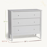 Little Seeds Clover 3-Drawer Dresser, Grove Green Little Seeds