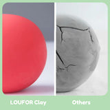 LOUFOR Air Dry Clay Kits - Modeling Clay for Kids, Ultra Light & Soft, Safe & Non-Toxic, DIY Airdryclay Kit with Sculpting Tools and Tutorials, Creatible Art Crafts Toys Gifts for Boys Girls LOUFOR