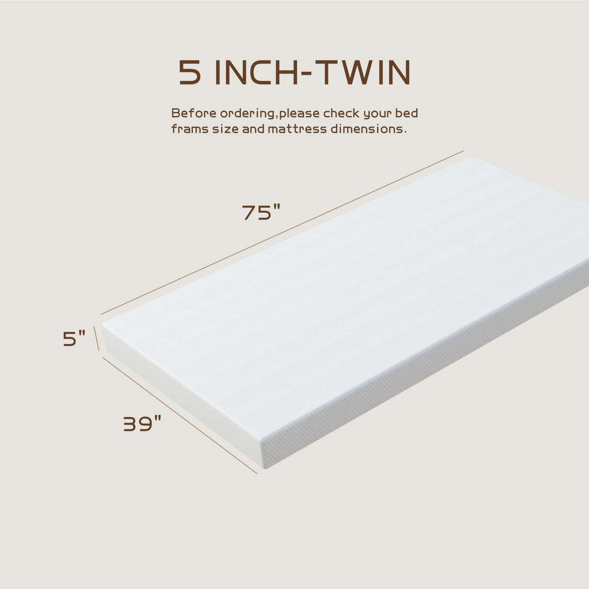 Bamboobreeze Twin/Full/Queen/King Mattress, Cooling Gel Memory Foam, Medium-Firm, Pressure Relief, CertiPUR-US Bamboobreeze