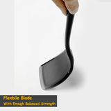 Silicone Spatula Set, 600°F Heat Resistant Silicone Spatula Turner Flipper for Cooking, Non Stick and Non Scratch Kitchen Utensils for Eggs, Burgers, Crepes, 2-Pack Solid Spatulas Set, Black Vovoly