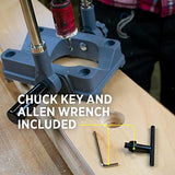 General Tools 36/37 Precision Drill Guide For 3/8-Inch or 1/2-Inch Power Drills, Portable & Lightweight, Folds Flat for Storage, Silver General Tools