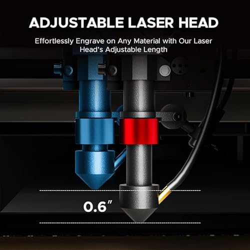 OMTech K40+ 45W CO2 Laser Engraver, 12"x8" Desktop Laser Cutter & Engraving Machine for Home Use, LaserGRBL LightBurn Compatible, Adjustable Laser Head Air Assist for Wood Glass More OMTech