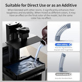 ANYCUBIC Ultra Tough Resin, 3D Printer Resin with Strong Impact Resistance and High Flexibility, Suitable for Direct Use or as an Additive, Wide Compatible for LCD Resin 3D Printers (Grey, 1kg) ANYCUBIC