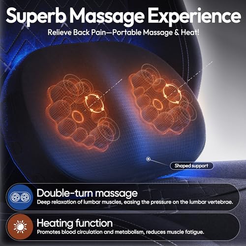 Dowinx Gaming Chair with Heated Massage Lumbar Support,Big and Tall Fabric Gaming Chairs for Adults with Footrest, Ergonomic Computer Game Chair with Poket Spring Cushions, 350lbs, Black Dowinx