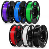 Dynta 3D Printer Filament 250g 53mm Spool - 1.75mm High Precision Regular PLA Compatible with FLASHFORGE, Bambu Lab A1, Creality Ender-3 V3, Black, White, Red, Green, Blue, Purple for Beginners Dynta