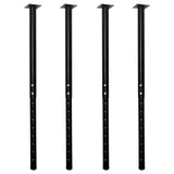 QLLY Adjustable Metal Table Leg, 24-40 inch, 60-100cm, Home Office DIY Desk Leg, Furniture Leg Set (4, Black) QLLY