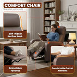 FDW Recliner Chair Reclining Sofa Leather Chair Home Theater Seating Lounge with Padded Seat Backrest