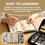 2026 Upgraded Embroidery Stitch Book Kit for Beginner, DIY Book Embroidery Kit with Full Tools and Instructional Tutorial 106 Patterns for Craft Lovers and Sew Enthusiast，DIY Craft Lovers(1pack--)