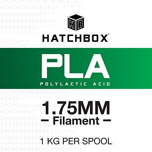 HATCHBOX PLA 3D Printer Filament, Dimensional Accuracy +/- 0.03 mm, 1 kg Spool, 1.75 mm, Transparent Red - WoodArtSupply