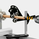 Woodworking Lathe Center Frame Spindle Steady Rest Wood Turning Accessory Shakeproof 3 Wheels Stabilizer Auxiliary Clamping Tool MOBUKJUU