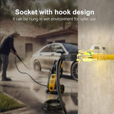 12/3 Gauge Heavy Duty Outdoor Extension Cord 50 ft Waterproof with Lighted end, Flexible Cold-Resistant 3 Prong Electric Cord Outside, 15Amp 1875W 12AWG SJTW, Yellow, ETL HUANCHAIN huanchain