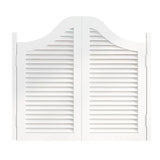 Modern Cafe Swing Doors 32" 33" 34" 35" 36" 37" 38" 39" 40" 45" Wide Solid Wood Saloon Swinging Doors with Hinges and Hardware Dutch Half Door for Kitchen Laundry Room Hallway Partition(White,W 42" x YiMengMao