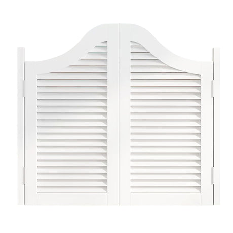 Modern Cafe Swing Doors 32" 33" 34" 35" 36" 37" 38" 39" 40" 45" Wide Solid Wood Saloon Swinging Doors with Hinges and Hardware Dutch Half Door for Kitchen Laundry Room Hallway Partition(White,W 42" x YiMengMao