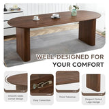 HAIZAO Extendable Oval Dining Table Set with 8 High-End Velvet Upholstered Chairs, 59 to 91 Inch Kitchen Table & Tufted Solid Wood Dining Chairs with Nailhead Trim, Contemporary Dining Room Furniture HAIZAO