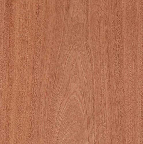 Edge Supply Mahogany Wood Veneer Sheet Flat Cut, 24" x 48”, Peel and Stick, “A” Grade Veneer Face – Easy Application with 3M Self Adhesive Veneer Edge Supply