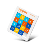 LiangCuber QY Toys Macaron Color 4x4 Klotski Puzzle Magnetic Sliding Number Puzzle,15-Digit Version ABS Brain Teasers Toy Tangram Jigsaw Intelligence (2024 Edition) LiangCuber