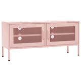 KTHLBRH (Lightning delivery) TV Stand,Gaming TV Entertainment Center Living Room, for Magazine,Book,Multimedia Devices TV Cabinet Pink 41.3"x13.8"x19.7" Steel KTHLBRH