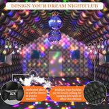 WUHUWOO Inflatable Nightclub 13x10x9 Ft, Black Inflatable Club Tent with 2 Doors and Logo Area, Inflatable Party Tent for Children Adults Birthday Backyard Wedding Rental (Black, 13x10x9 Ft) WUHUWOO