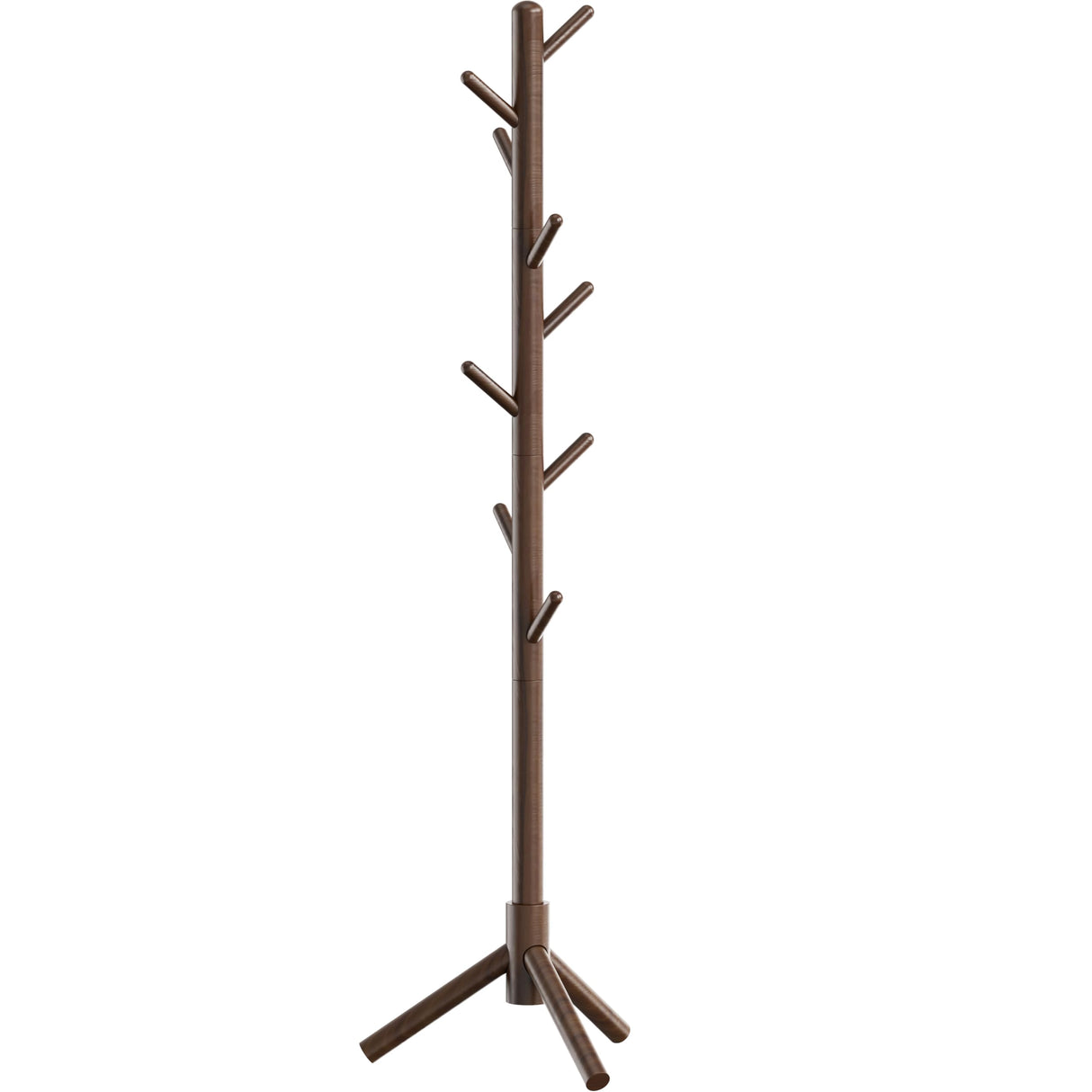 Simple Houseware Wooden Coat Rack Stand Garment Tree Rack, Walnut Simple Houseware
