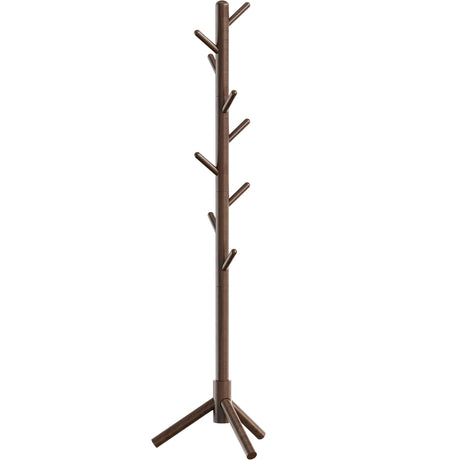 Simple Houseware Wooden Coat Rack Stand Garment Tree Rack, Walnut Simple Houseware