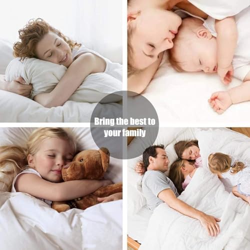 VM VOUGEMARKET Blue Striped Fitted Sheet Twin with 15" Deep Pocket (Without Pillowcases),100% Cotton Single Fitted Bottom Sheet Soft& Breathable-Twin,Stripe VM VOUGEMARKET