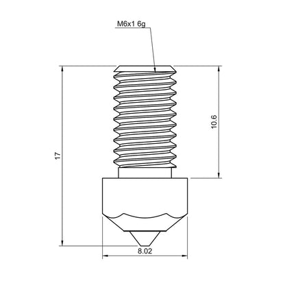 DUROZZLE Ruby Nozzle 0.4mm for AnkerMake M5 / M5C 3D Printer, Hardened & Abrasion Resistant for Precision Additive Manufacturing (AKM, 0.4mm) - WoodArtSupply