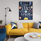 5D Diamond Art Kits for Adults, Psalms Diamond Painting for Beginners, Space DIY Diamonds Gem Art for Decorating Home Walls and Holiday Gifts 12×16 Inch Generic